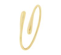s.Oliver Bangle stainless steel women's bracelet, 6 cm, gold, comes in jewelry gift box, 2035797