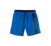 s.Oliver Beachwear 'Pacific' Print Swim Shorts Blue