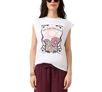 s.Oliver Bernd freier GmbH & co. kg/s.Oliver Women's 2181324 Cotton Top with Front Print, White, M