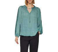 s.Oliver BLACK LABEL Women's 2158627 Tunic Blouse with Ruffle Details, Petrol, 10