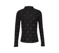 s.Oliver BLACK LABEL Women's 2151265 Long-Sleeved T-Shirt with Pattern Structure, 9999, 14