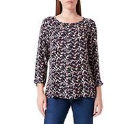 s.Oliver BLACK LABEL Women's 10.2.20.10.100.2121604 Blouse Short Sleeve, Black 99a1, 14