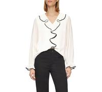 s.Oliver BLACK LABEL Women's Chiffon Blouse with Ruffle Trim