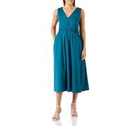 s.Oliver BLACK LABEL Women's Midi Dress, Regular fit, Blue Green, 10