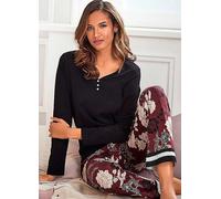 s.Oliver Bodywear Floral Print Pyjamas Maroon Floral
