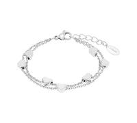 s.Oliver bracelet stainless steel girls children bracelet, 14+2 cm, silver, heart, comes in jewelry gift box