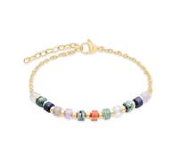 s.Oliver Bracelet - Elegant Bracelet Made of Polished Stainless Steel - Gold - Anchor Chain Adjustable up to 20 cm - Waterproof and Skin-friendly