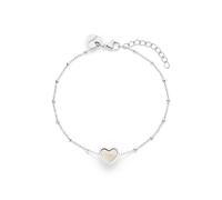 s.Oliver Bracelet - Elegant Bracelet Made of Polished Stainless Steel - Silver - Link Chain Adjustable up to 21 cm - Waterproof and Skin-friendly