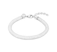 s.Oliver Bracelet - Elegant Bracelet Made of Polished Stainless Steel - Silver - Milanese Chain Adjustable up to 20 cm - Waterproof and Skin-Friendly