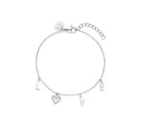 s.Oliver Bracelet - Elegant Bracelet Made of Polished Stainless Steel - Silver - Rolo Chain Adjustable up to 21 cm - Waterproof and Skin-friendly