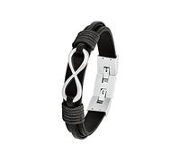 s.Oliver bracelet stainless steel men's bracelet, 20.5+1.5 cm, silver, Infinity, comes in jewelry gift box