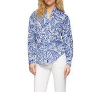 s.Oliver Casual Shirt Blouse in Relaxed Fit with Turn-up, Royal Blue, 8