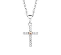 s.Oliver Chain with pendant Sets, with Zirconia synth., 37+5 cm, Multicolor, Heart, Comes in jewelry gift box, 2018528