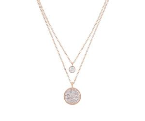 s.Oliver Chain with pendant Women Sets, with Crystal, 40/45+3 cm, Apricot, Comes in jewelry gift box, 2020328