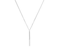 s.Oliver necklace with pendant 925 Sterling silver woman necklace, with zirconia synth., 42+3 cm, silver, comes in jewelry gift box