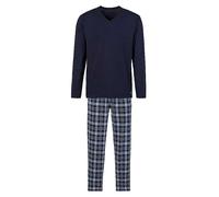 s.Oliver Check Long Pyjamas Navy Blue