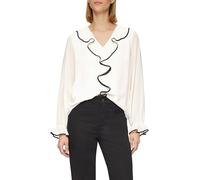 s.Oliver Chiffon Blouse with Ruffle Trim