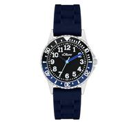 s.Oliver Children's Watch - Round - Silver - 28 mm - Metal Watch with Quartz Movement on Silicone Strap with Pin Buckle - Analogue Watch - 3 ATM Waterproof - Scratch-Resistant