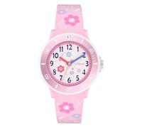 s.Oliver Children's Watch - Round - Pink - 38 mm - Plastic Watch with Quartz Movement on Silicone Strap with Pin Buckle - Analogue Watch - 5 ATM Waterproof - Scratch-Resistant