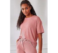 s.Oliver Cosy Ribbed T Shirt Berry