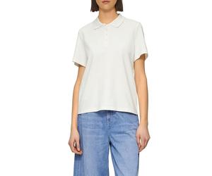 s.Oliver Cotton Blend Pique Polo Shirt, Wool White, 18
