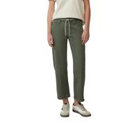 s.Oliver Cropped Jeans Karolin/Regular Fit/Mid Rise/Straight Leg/Open Hem, Olive Green, 14