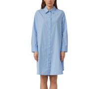 Striped Cotton Shirt Dress with Ruffles, Relaxed Fit Women s.Oliver Bleu 44
