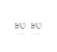 s.Oliver Earrings - Elegant Stud Earrings Made of Polished Stainless Steel - Silver - Waterproof and Skin-friendly