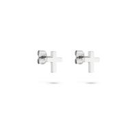 s.Oliver Earrings - Elegant Stud Earrings Made of Polished Stainless Steel - Silver - Waterproof and Skin-friendly