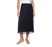 s.Oliver Elegant Pleated Mesh Midi Skirt, 5959_Navy, 20