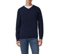 s.Oliver Embroidered Logo Knitted Jumper, Navy, 3XL