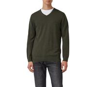 s.Oliver Embroidered Logo Knitted Jumper, Olive Green, XL