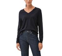 s.Oliver Fine Knit Viscose Mix Jumper, Navy, 8