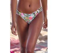s.Oliver Floral Cut Out Bikini Bottoms Green Print