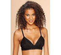 s.Oliver Floral Lace Bralette Black