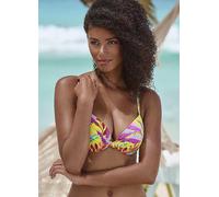 s.Oliver Floral Underwired Bikini Top Yellow Floral