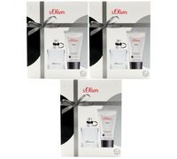 S.oliver Gift Set Men 3x Duo Set = 3x 30ml Eau De Toilette + 3x 75ml Shower Gel