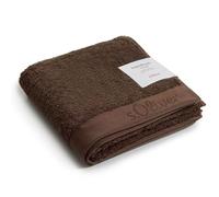 s.Oliver Hand Towel 50 x 100 cm, 100% Cotton, 600 g/m², Soft and Absorbent, Brown Towels