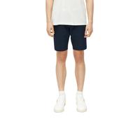 Mid-Rise Straight Leg Bermuda Trousers with Fabric Belt s.Oliver Phoenix Bleu 38