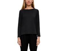 s.Oliver Jacquard Viscose Blend Sweater, Black, 10