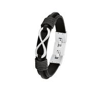 s.Oliver bracelet stainless steel men's bracelet, 20.5+1.5 cm, silver, Infinity, comes in jewelry gift box
