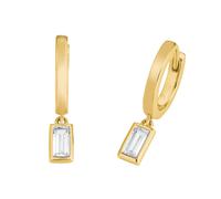 s.Oliver Jewel Women Earrings Creoles Silver Gold Zirconia 2029426