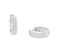 S.oliver Jewel Women Earrings Creoles Silver Zirconia 2027615