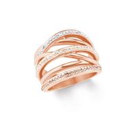 S.Oliver Jewel Women's Ring Stainless Steel IP ROSE 202096