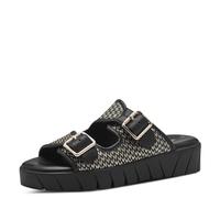 s.Oliver Ladies Chunky Sole Buckle Mules, Black (Black Comb), 5 UK