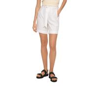 s.Oliver Linen Blend Elasticated Shorts, White 0100, 10