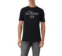 s.Oliver Logo Print T-Shirt, Black 99d1, L