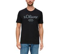 s.Oliver Men's 2139909 T-Shirt, Black 99d1, S