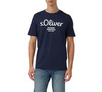 s.Oliver Logo Print T-Shirt, Blue 59d1, L