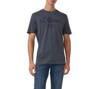 s.Oliver Logo Print T-Shirt, Grey 95d2, XL